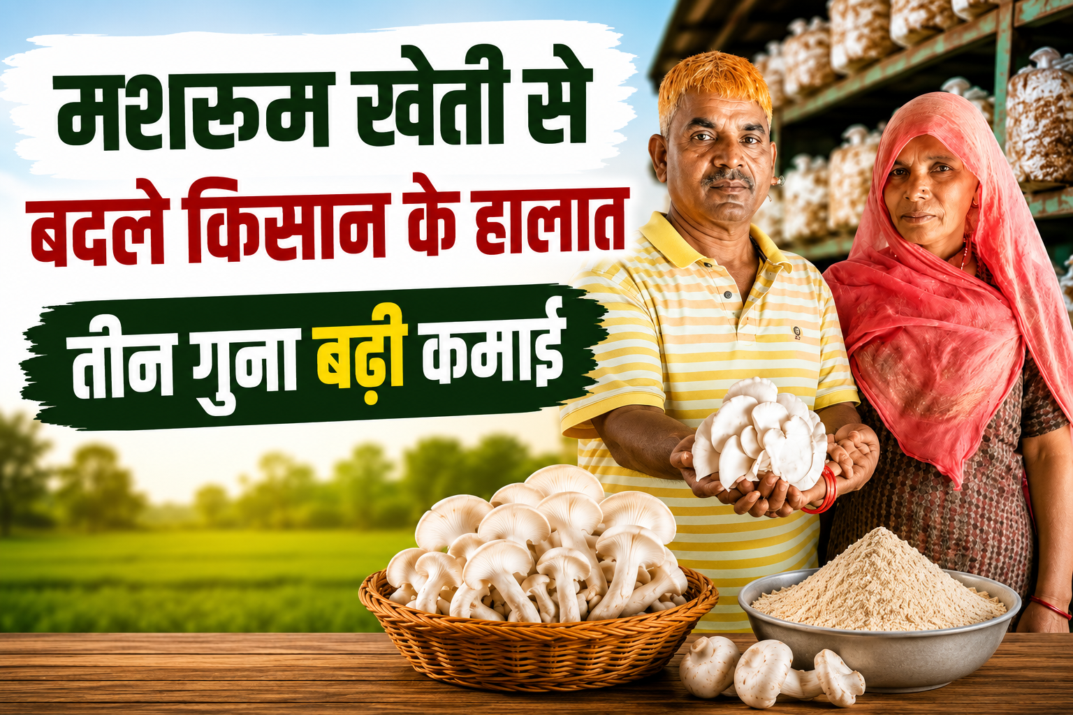 Mushroom Farming Success Story: मशरूम की खेती से बदली चित्तौड़गढ़ के किसान लाल सिंह मीणा की किस्मत, तीन गुना बढ़ी आय