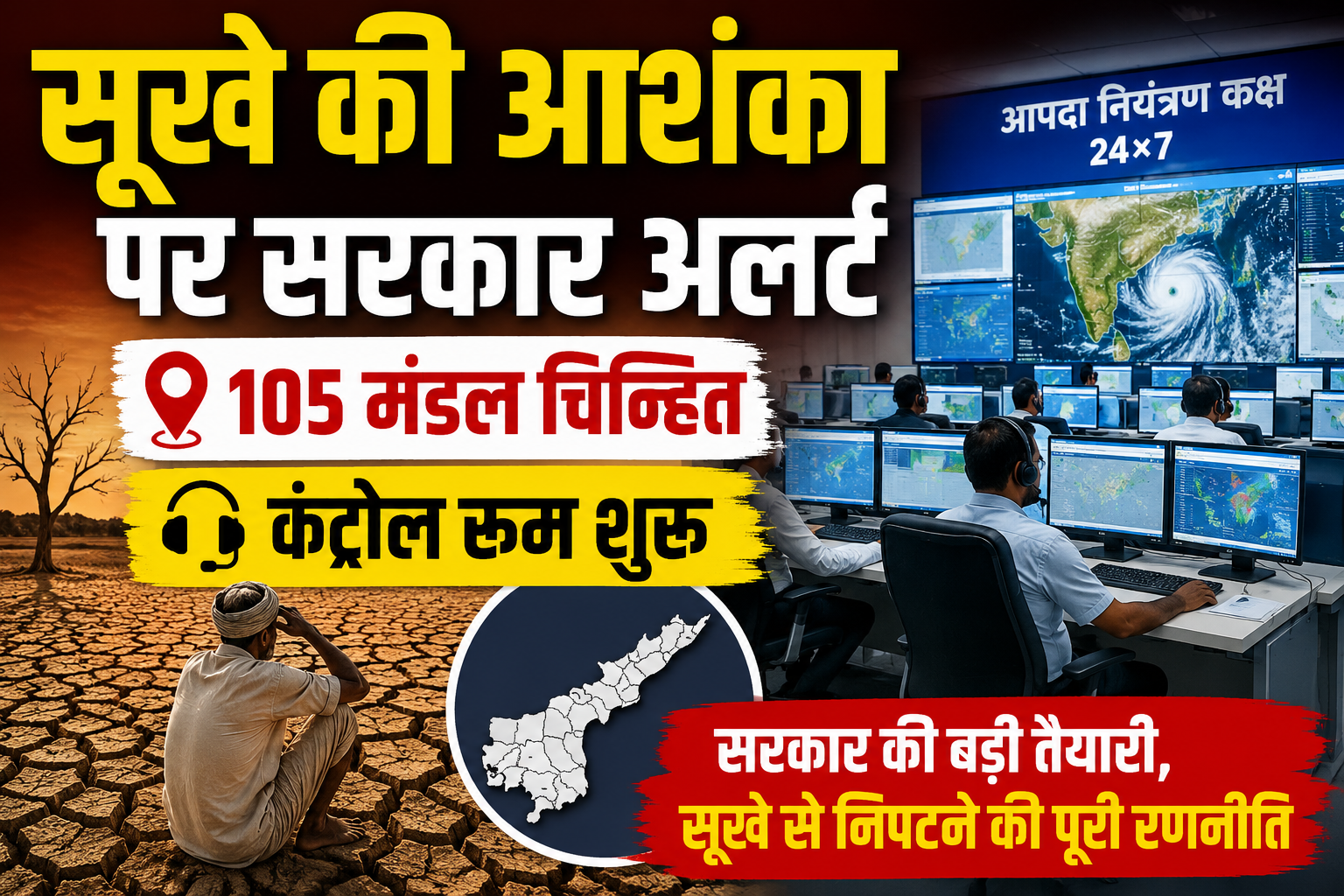 El Nino Alert: सूखे की आशंका पर सरकार अलर्ट, 105 मंडल चिन्हित, कंट्रोल रूम शुरू