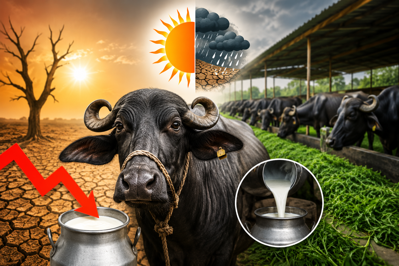 Milk Production Decline: क्लाइमेट चेंज का असर! हरियाणा में घट रहा भैंसों का दूध उत्पादन, डेयरी किसानों की बढ़ी चिंता