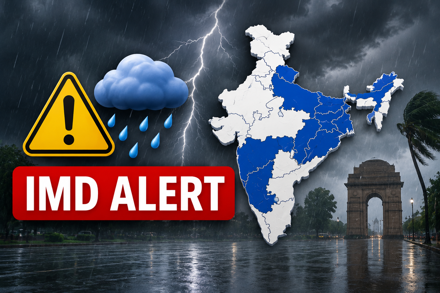 Weather Update Today: 17 राज्यों में भारी बारिश का अलर्ट, दिल्ली में बढ़ेगी उमस, IMD ने जारी की नई चेतावनी