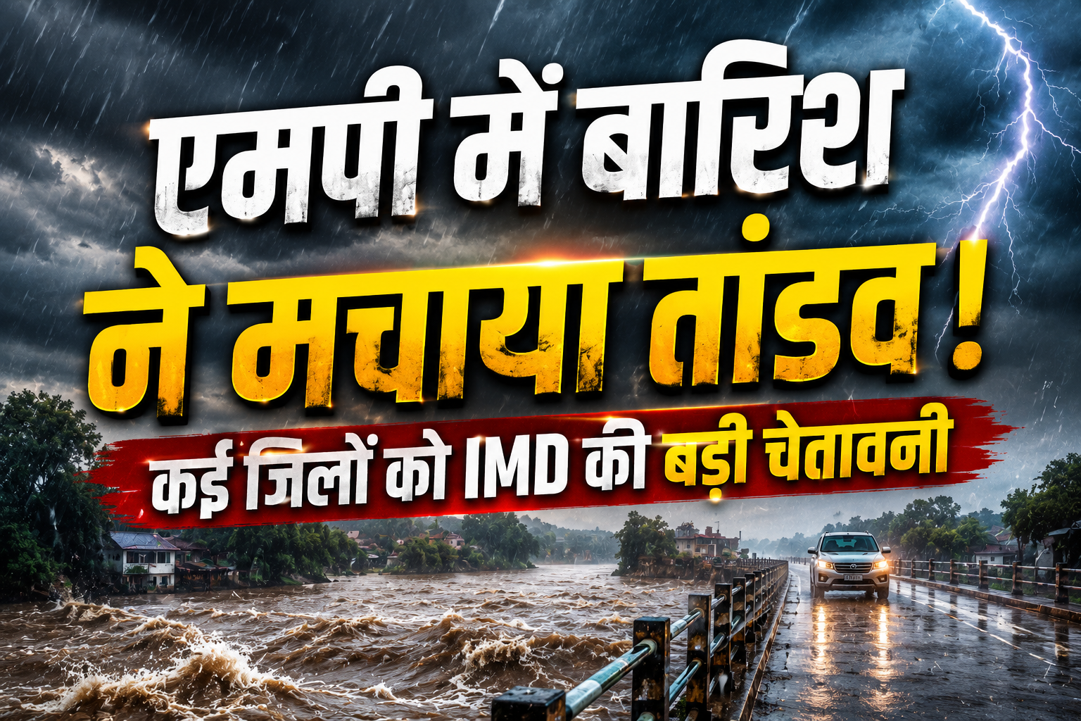 MP Weather Today: एमपी में बारिश ने मचाया तांडव! कई जिलों को IMD की बड़ी चेतावनी