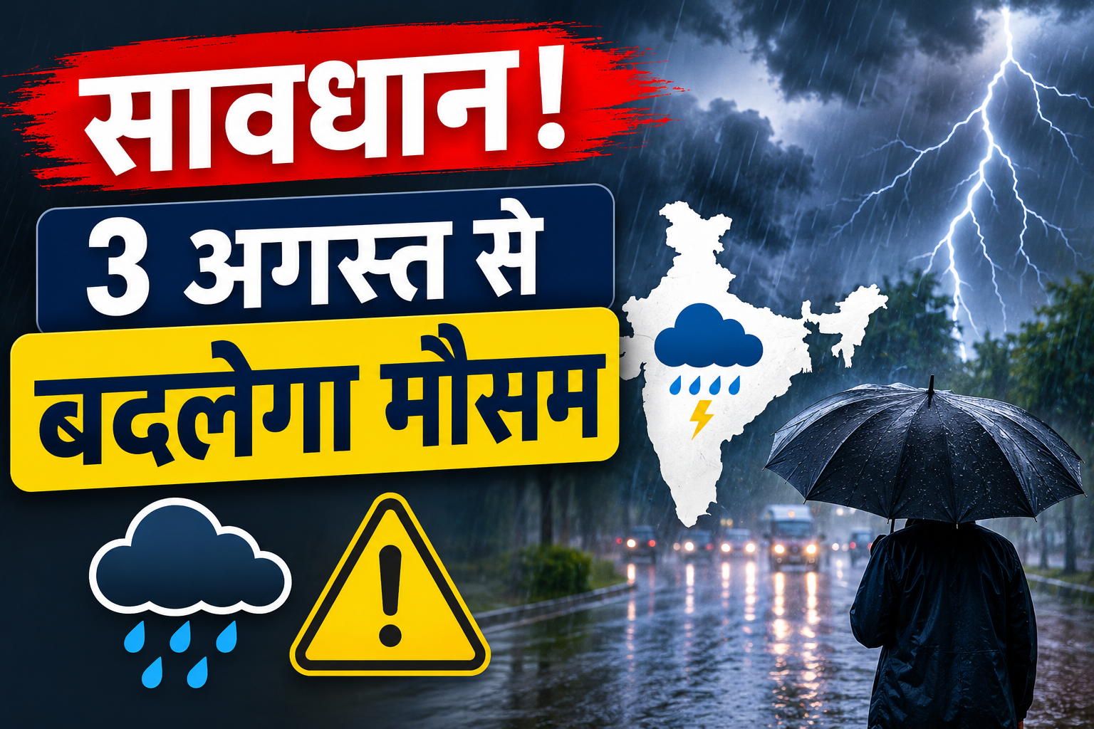 Weather Update Today: 3 अगस्त से बदलेगा मौसम, 22 राज्यों में भारी बारिश और तेज हवाओं का अलर्ट