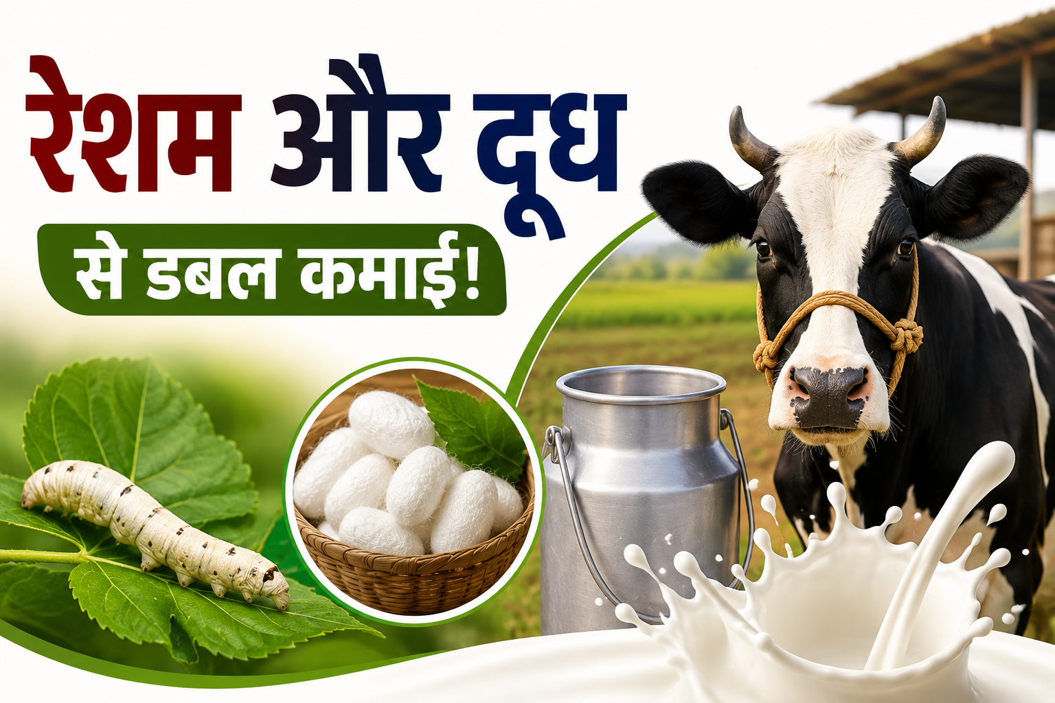 रेशम और दूध से होगी डबल कमाई, किसानों के लिए शुरू होगी नई योजना Resham Aur Doodh Yojana Maharashtra