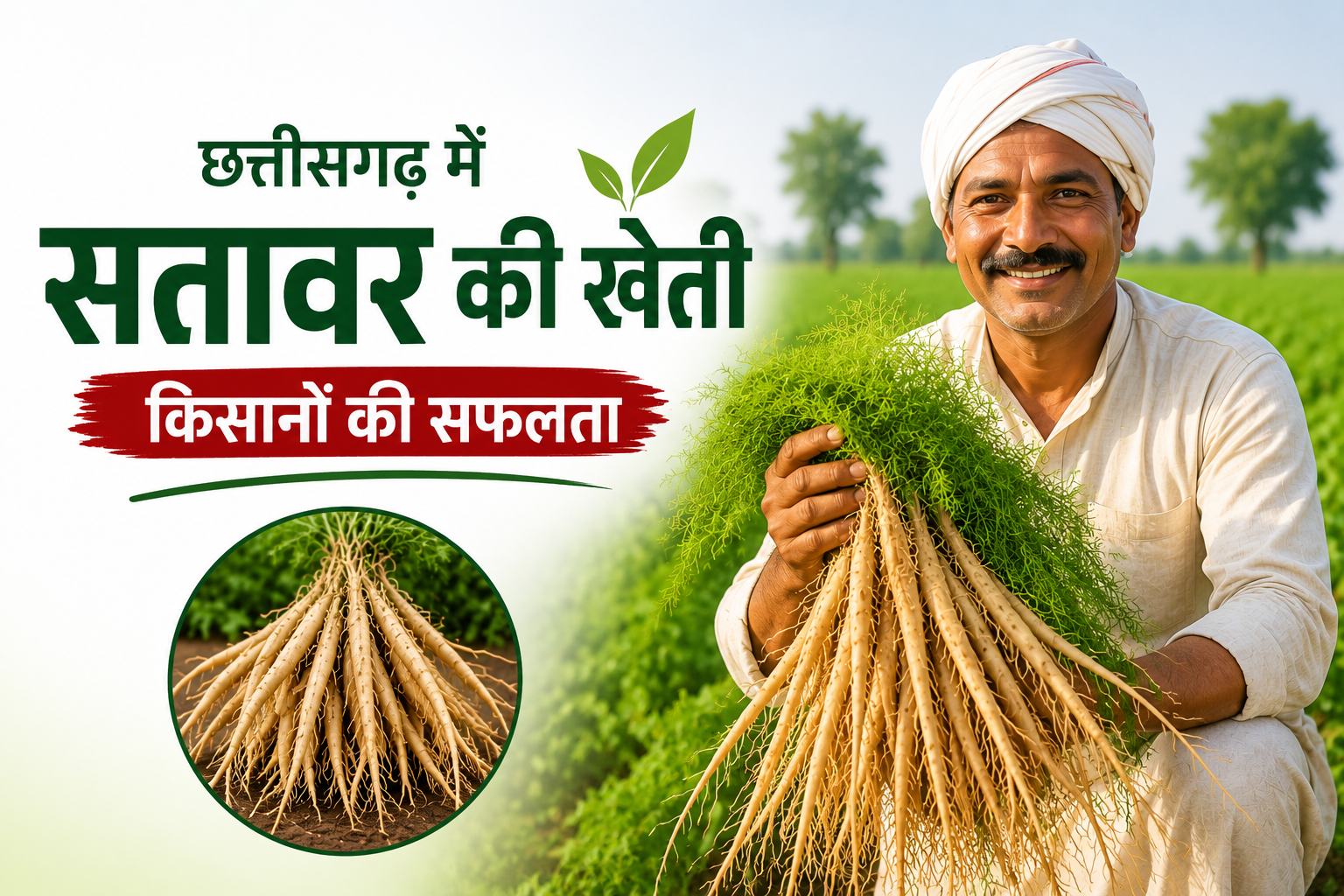 कम पानी और लागत में किसानों के लिए बनी अतिरिक्त कमाई की राह Satavar Farming Success Story in Chhattisgarh
