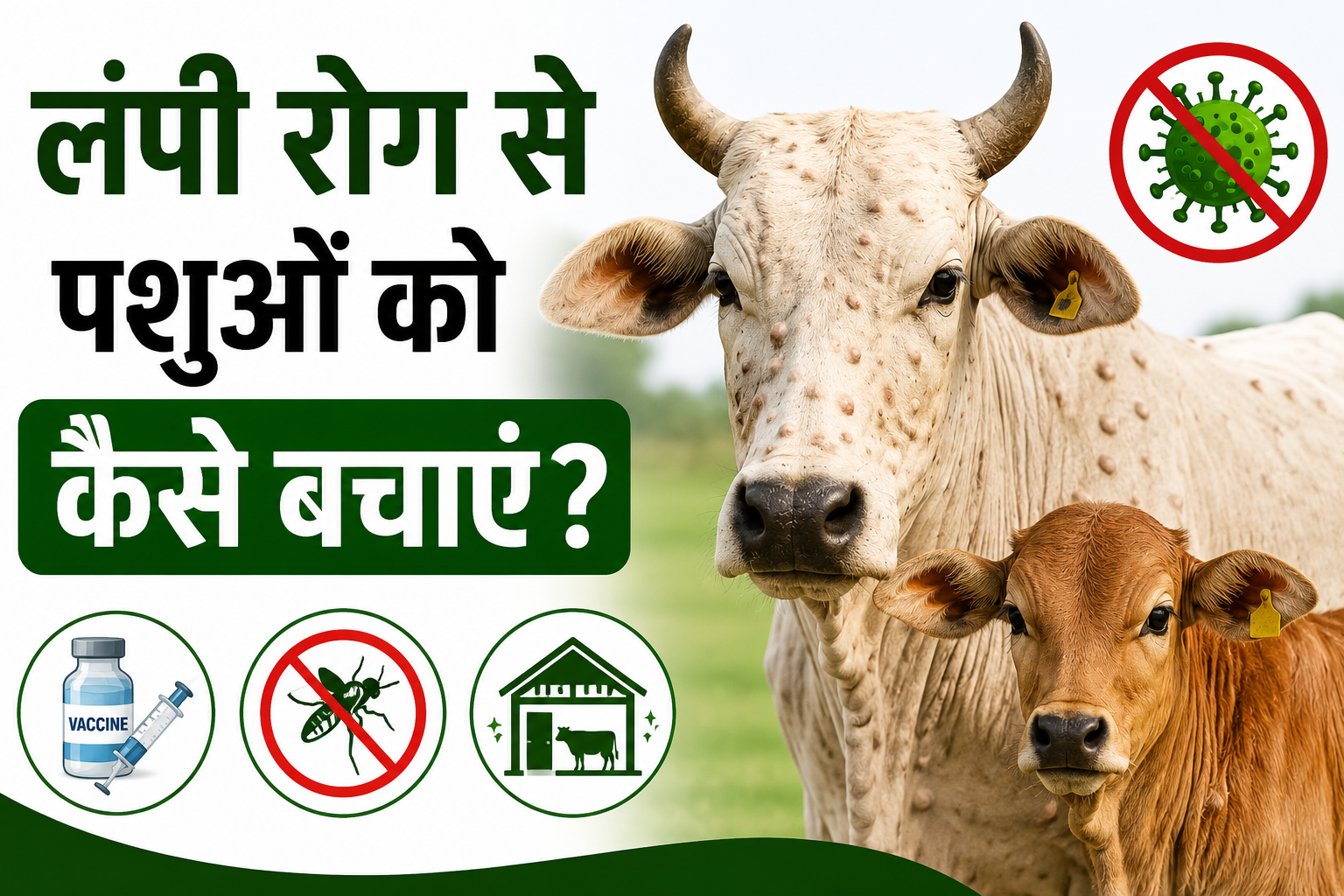 गायों को लंपी वायरस से बचाने के आसान उपाय Lumpy Rog Se Pashuon Ko Kaise Bachayein