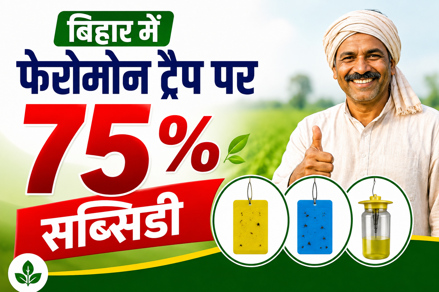 किसानों को फेरोमोन और स्टिकी ट्रैप पर 75% सब्सिडी, जानें आवेदन प्रक्रिया Bihar Me Pheromone Trap Subsidy 2026