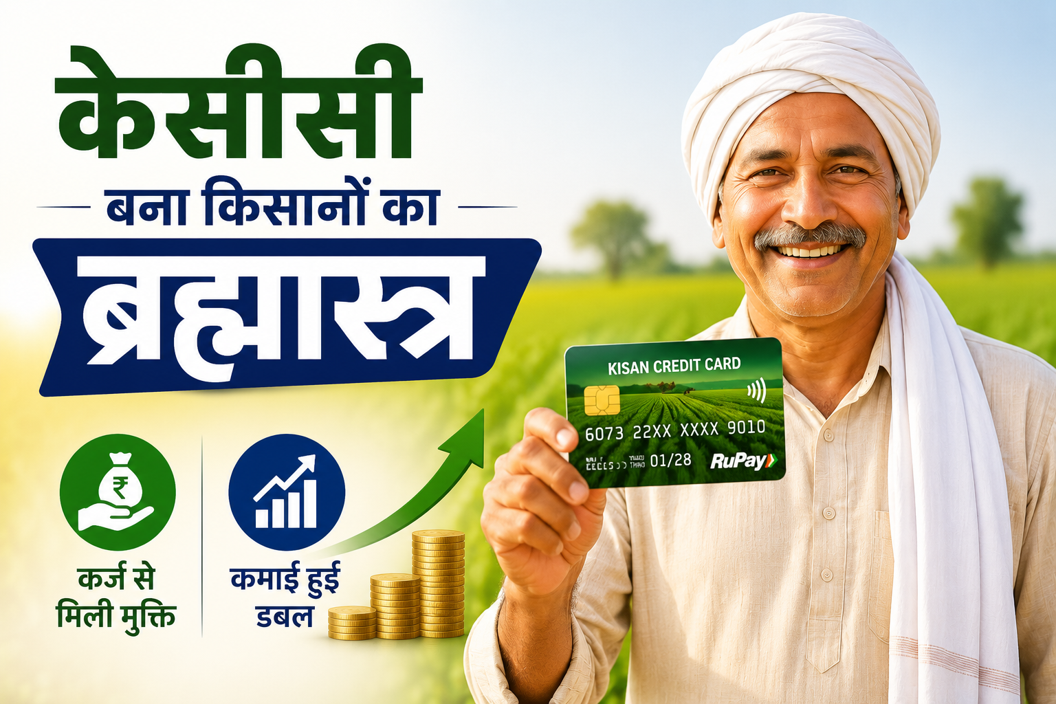 केसीसी बना किसानों का ब्रह्मास्त्र, कर्ज़ से मिली मुक्ति, कमाई हुई डबल Kisan Credit Card Yojana Ke Fayde Kya Hai