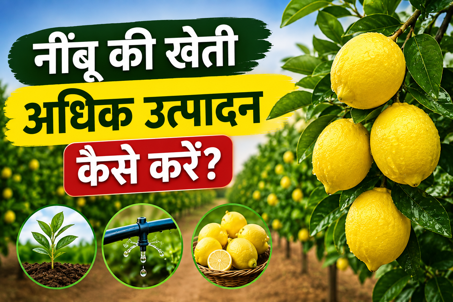 जानें नींबू की खेती का वैज्ञानिक तरीका, खाद, सिंचाई और कीट-रोग प्रबंधन Nimbu Ki Kheti Se Adhik Utpadan Kaise Kare?