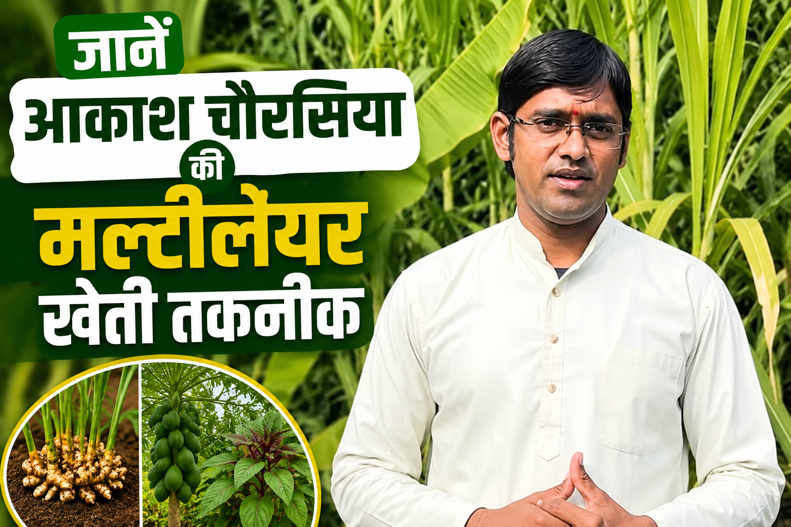 आकाश चौरसिया की मल्टीलेयर खेती की सफलता की कहानी Success Story of Multilayer Farming Aakash Chaurasia in MP