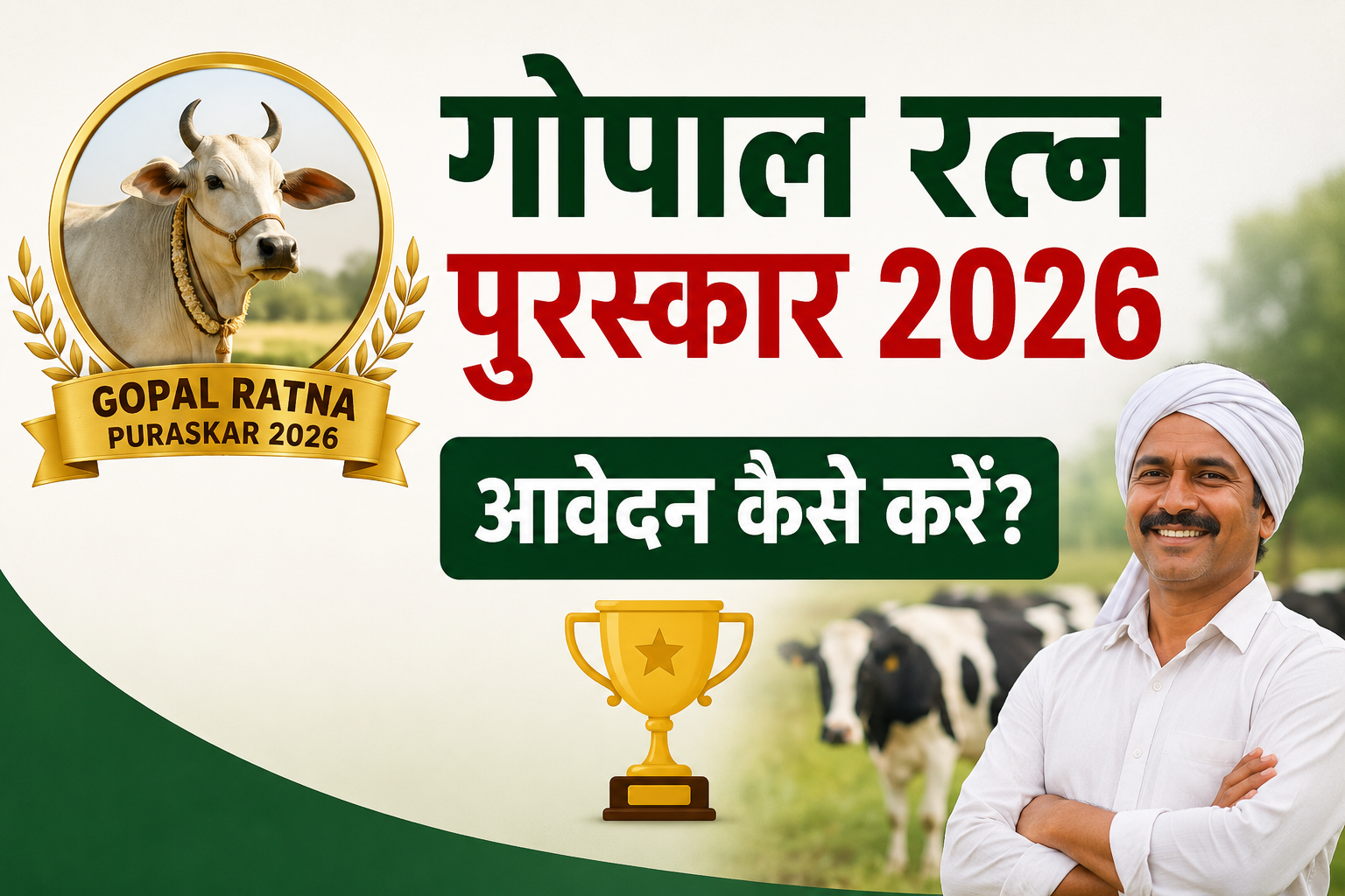 डेयरी किसानों को ₹5 लाख तक का पुरस्कार, जानें आवेदन प्रक्रिया Gopal Ratna Puraskar Ka Aavedan Kaise Kare