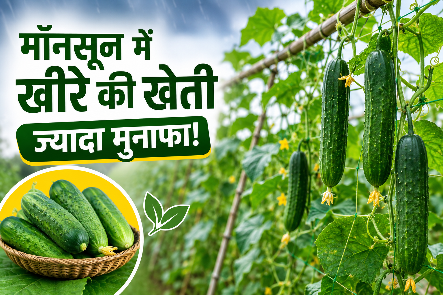 मॉनसून में खीरे की खेती से कमाएं ज्यादा मुनाफा, जानिए वैज्ञानिक तरीके और विशेषज्ञ की सलाह Monsoon Me Kheere Ki Kheti Kaise Karen