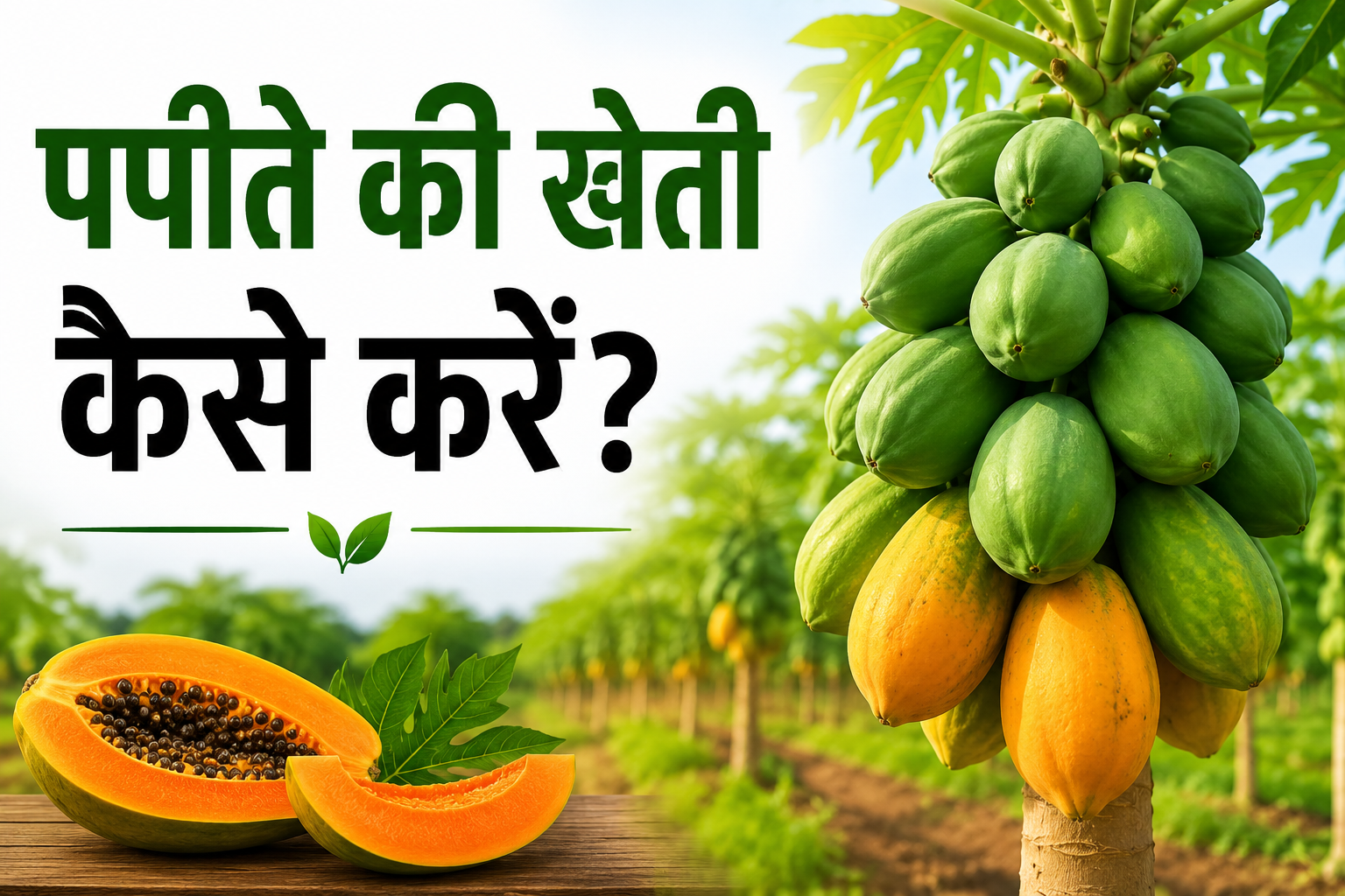 पपीते की खेती कैसे करें? किसान जानें अच्छी पैदावार के लिए अपनाएं ये तरीका  Papite Ki Kheti Kaise Kare