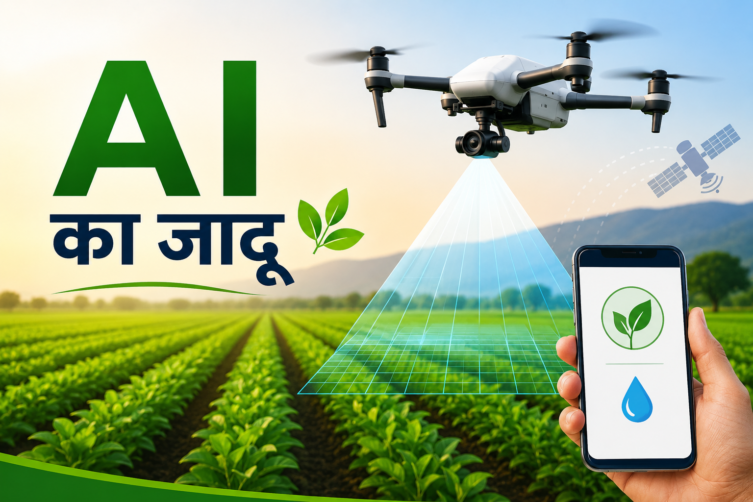 महाराष्ट्र की फसलों पर AI का जादू! ड्रोन बताएगा कब देना है पानी, मोबाइल पर मिलेगी सटीक सलाह Maharashtra Mein AI Se Kheti