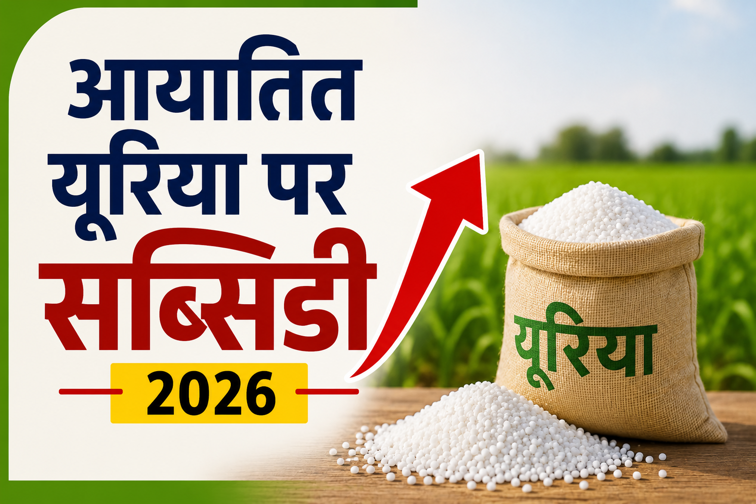आयातित यूरिया पर सब्सिडी 128% बढ़ी, ₹47,956 करोड़ पहुंचा खर्च Aayatit Urea Par Subsidy 2026