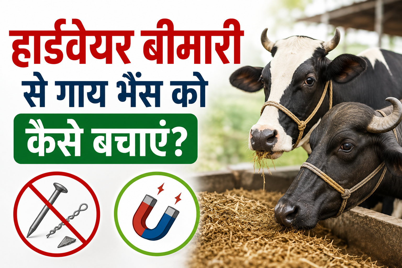 जानिए हार्डवेयर बीमारी से पशुओं को बचाव के आसान उपाय Hardware Bimari Se Gaay Bhains Ko Kaise Bachayein
