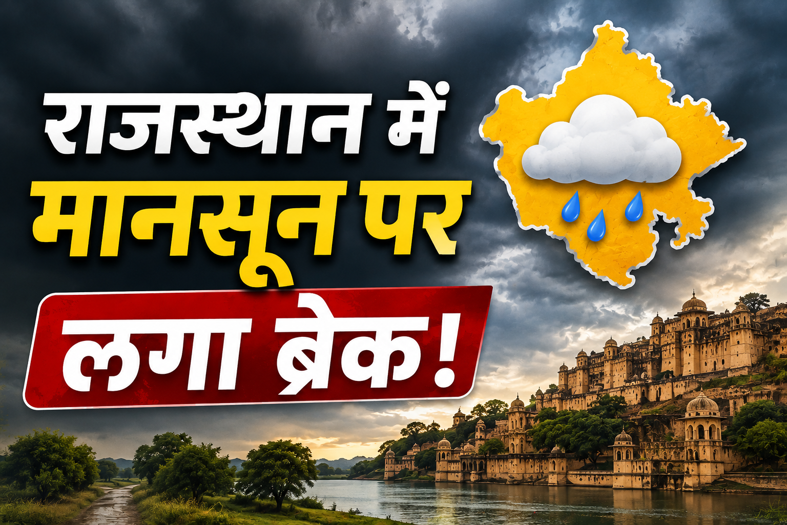 Rajasthan Weather Today: राजस्थान में मानसून पर लगा ब्रेक, 20 अगस्त से फिर बारिश के आसार