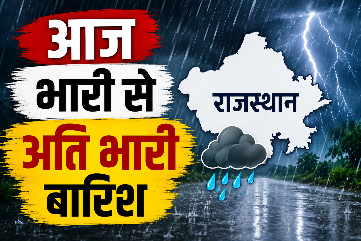 Rajasthan Weather Today: राजस्थान के 12 जिलों में भारी से अति भारी बारिश का अलर्ट, IMD की बड़ी चेतावनी