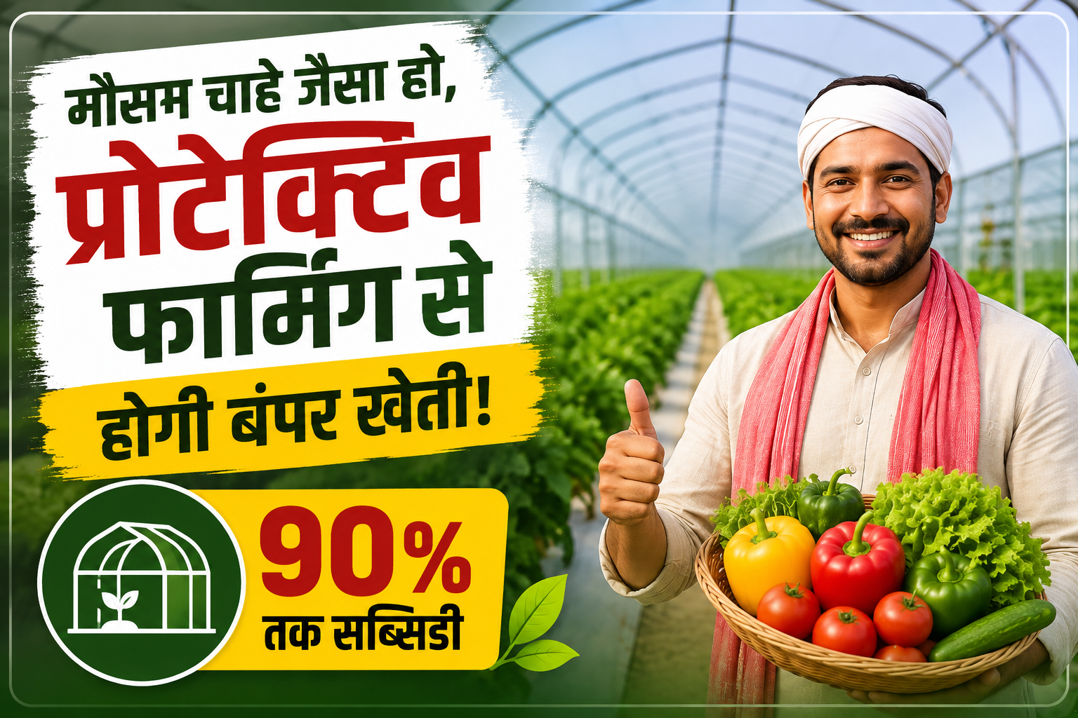 मौसम चाहे जैसा हो, प्रोटेक्टिव फार्मिंग से होगी बंपर खेती! 90 फीसदी तक सब्सिडी दे रही सरकार Protective Farming Se Kheti Kaise Karein