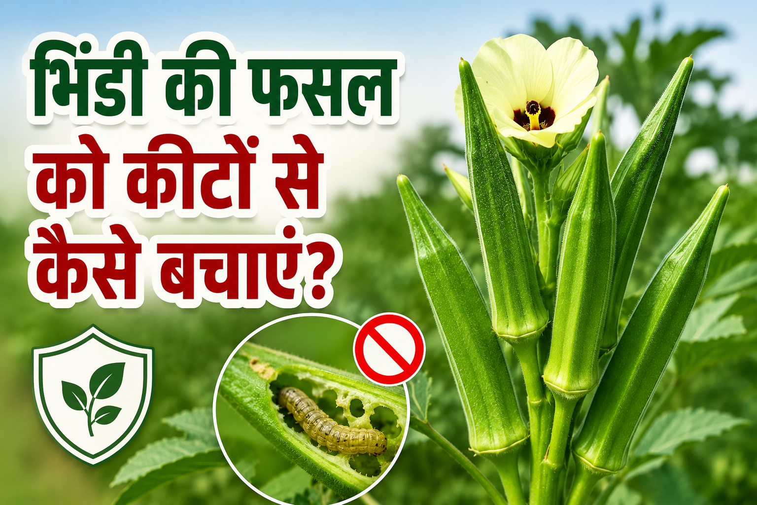 भिंडी को फल भेदक कीट से बचाने का ये है सही तरीका Bhindi Ki Fasal Ko Keeton Se Kaise Bachayein?