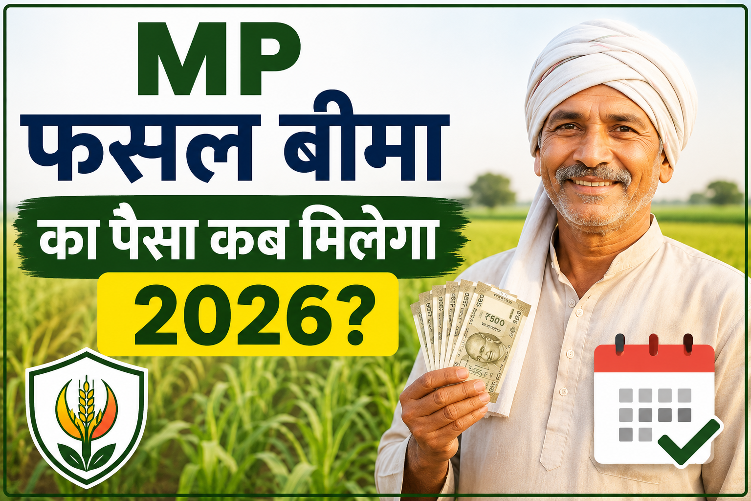 मध्यप्रदेश के किसानों को फसल बीमा क्लेम का पैसा कब मिलेगा,जानें क्लेम भुगतान की पूरी जानकारी MP Fasal Bima Ka Paisa Kab Milega 2026