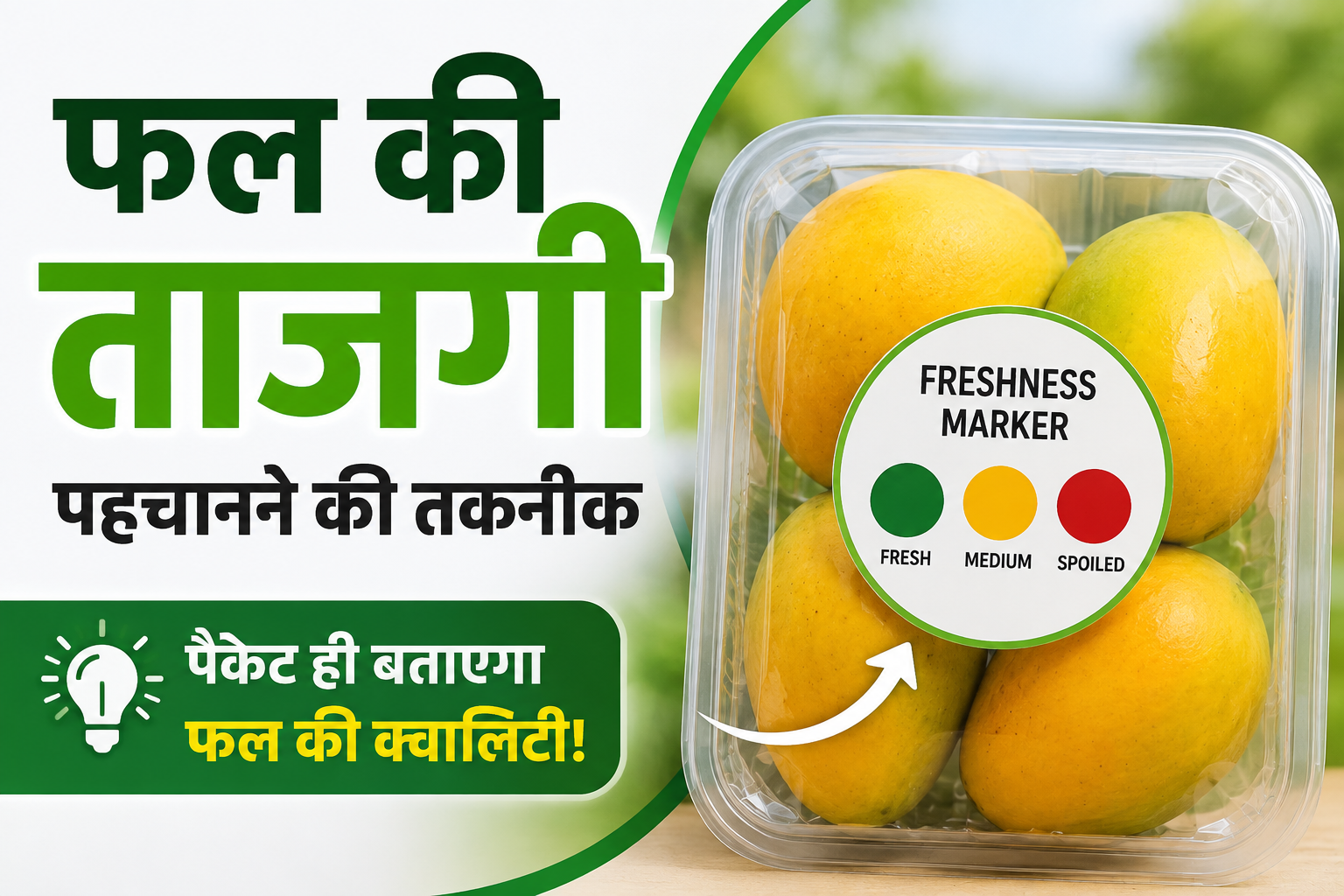 अब पैकेट ही बताएगा फल की क्वालिटी, भोपाल के वैज्ञानिकों का कमाल Fal Ki Tazgi Pehchanne Ki Takneek