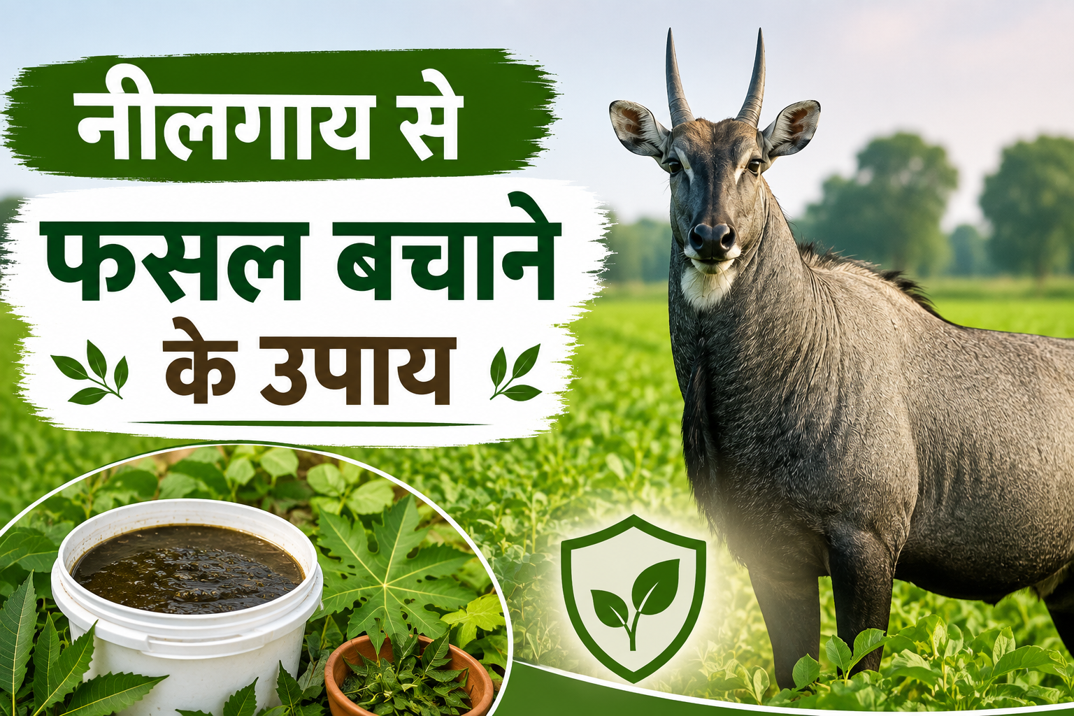 नीलगाय से फसल कैसे बचाएं, निर्मास्त्र से लाही नियंत्रण और फसल सुरक्षा Neelgai Se Fasal Bachane Ke Upay