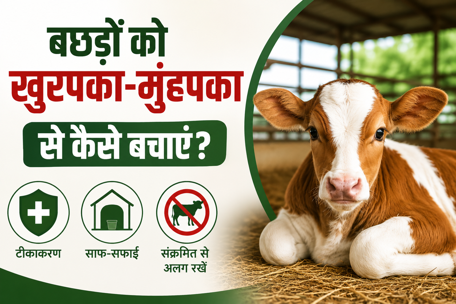 गाय-भैंस के बछड़ों को खुरपका-मुंहपका बीमारी से बचाने के आसान उपाय Bachhdo Ko Khurpaka-Munhpakka Se Kaise Bachayein