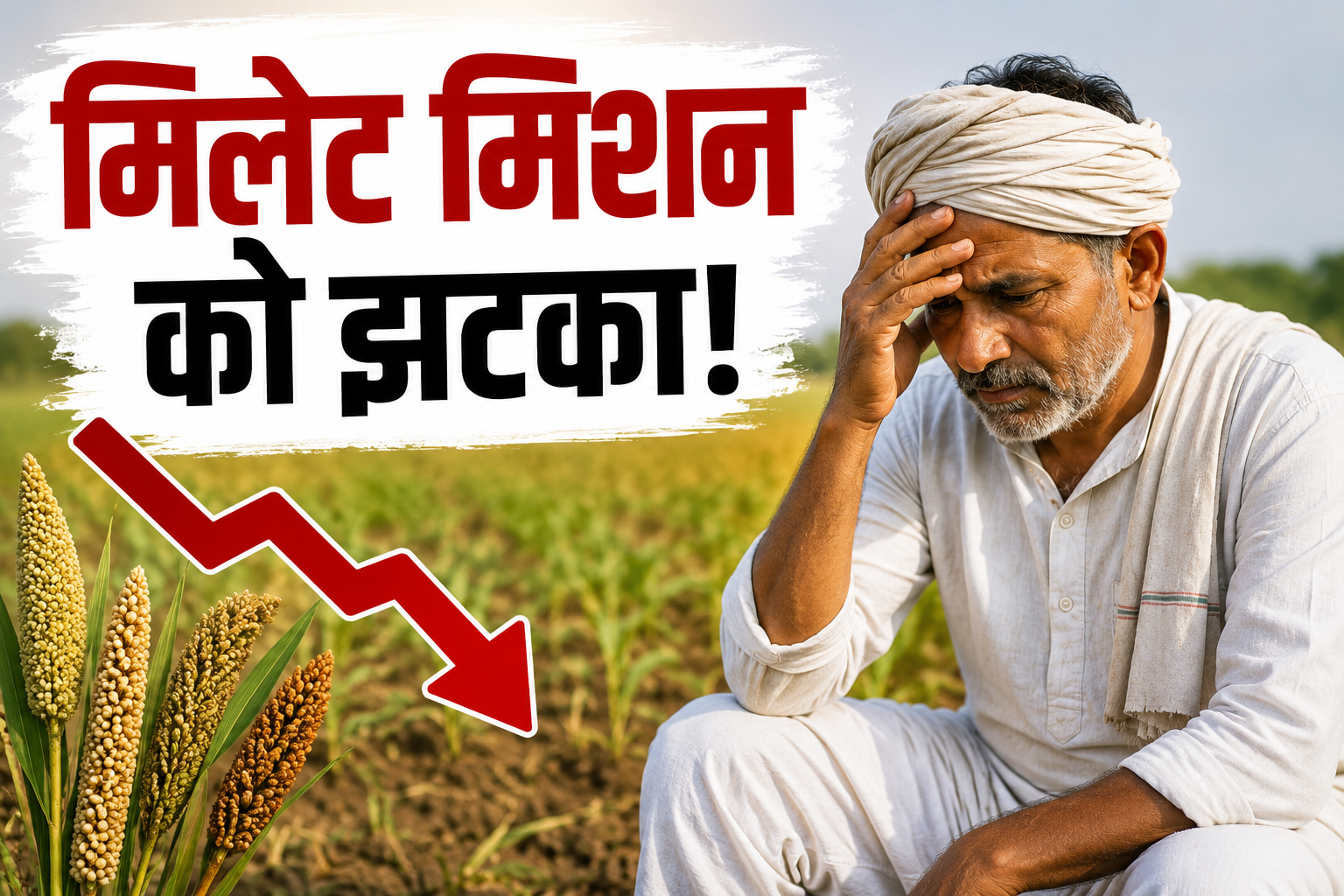 सही कीमत और बाजार की कमी से 12.83 लाख हेक्टेयर घटी बुवाई Millets Ki Kheti Se Kisan Kyon Hat Rahe Hain?