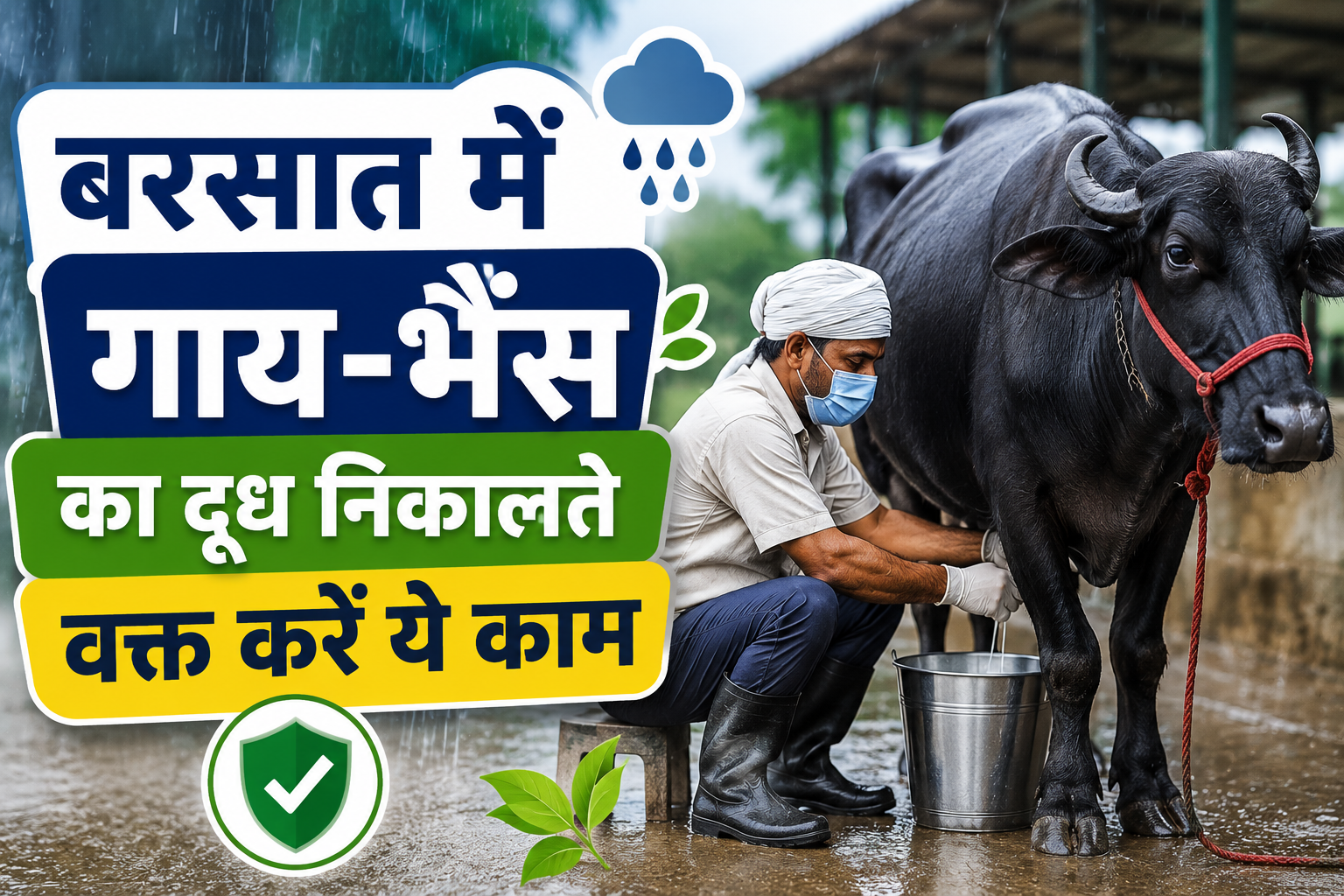 थनैला बीमारी से बचने के लिए अपनाएं ये आसान तरीके Barsat Mein Gay-Bhains Ka Doodh Nikalte Waqt Karen Ye Kaam