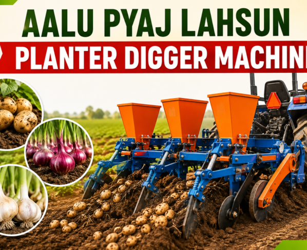Aalu Pyaj Lahsun Ki Kheti Ke Liye Planter Digger Machine