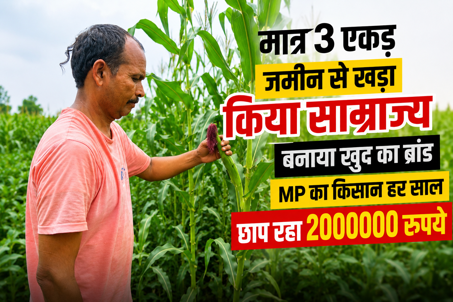 मात्र 3 एकड़ जमीन से खड़ा किया साम्राज्य, बनाया खुद का ब्रांड, MP का किसान हर साल छाप रहा 2000000 रूपए Organic Farming Success Story of MP Farmer Radheshyam Parihar