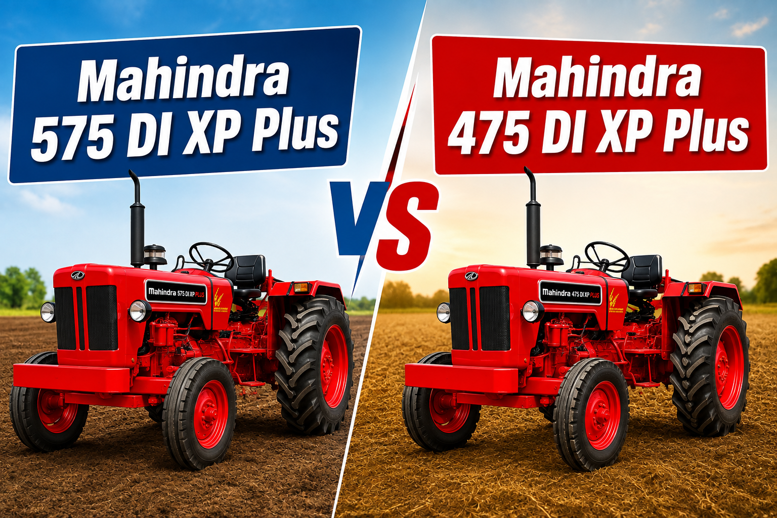 Mahindra 575 DI XP Plus vs Mahindra 475 DI XP Plus Comparison: जानें कौन सा ट्रैक्टर हैं बेहतर