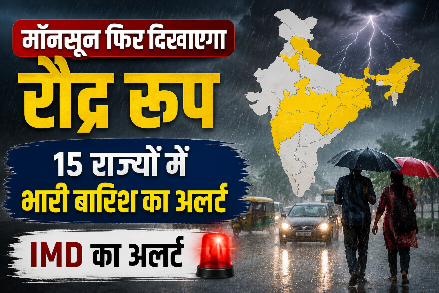 Weather Update Today: मॉनसून फिर दिखाएगा रौद्र रूप, 15 राज्यों में भारी बारिश का अलर्ट