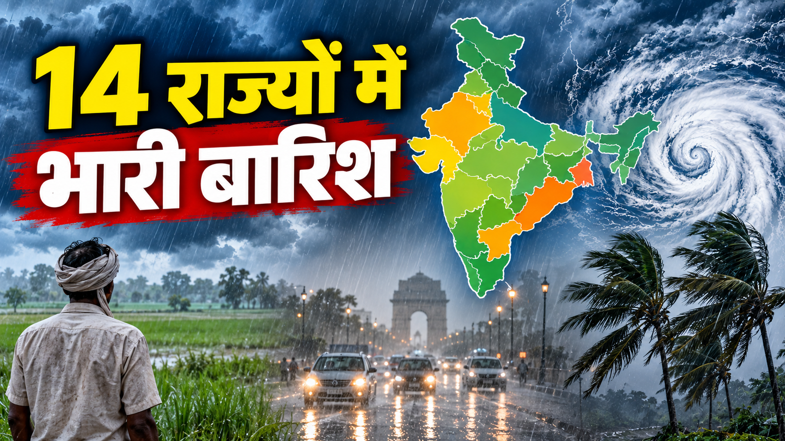 Weather Update Today: 14 राज्यों में बारिश का असर, बंगाल की खाड़ी में मजबूत हो रहा सिस्टम; जानें आपके राज्य का मौसम