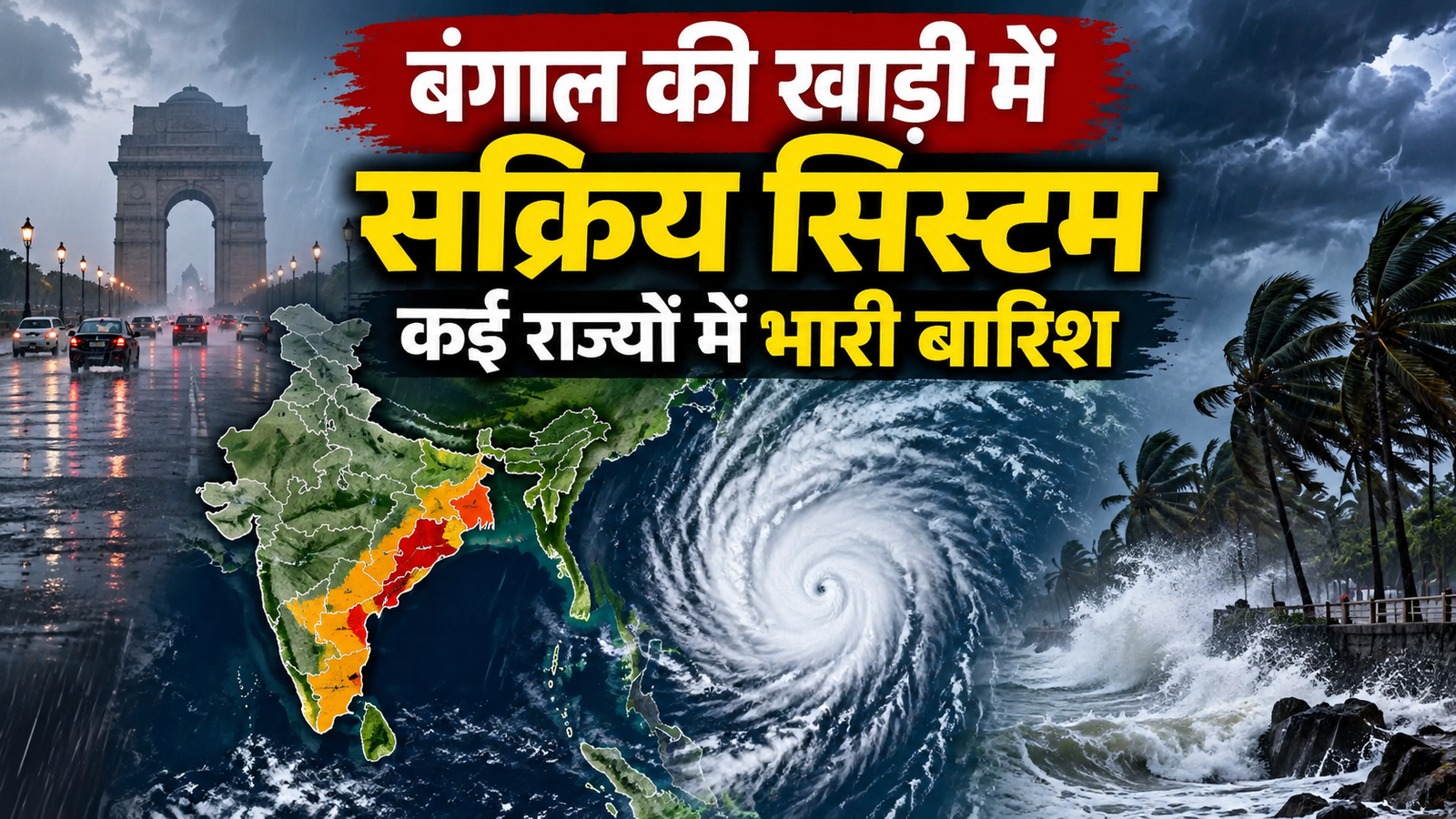 Weather Update Today: बंगाल की खाड़ी में सक्रिय सिस्टम, कई राज्यों में भारी बारिश