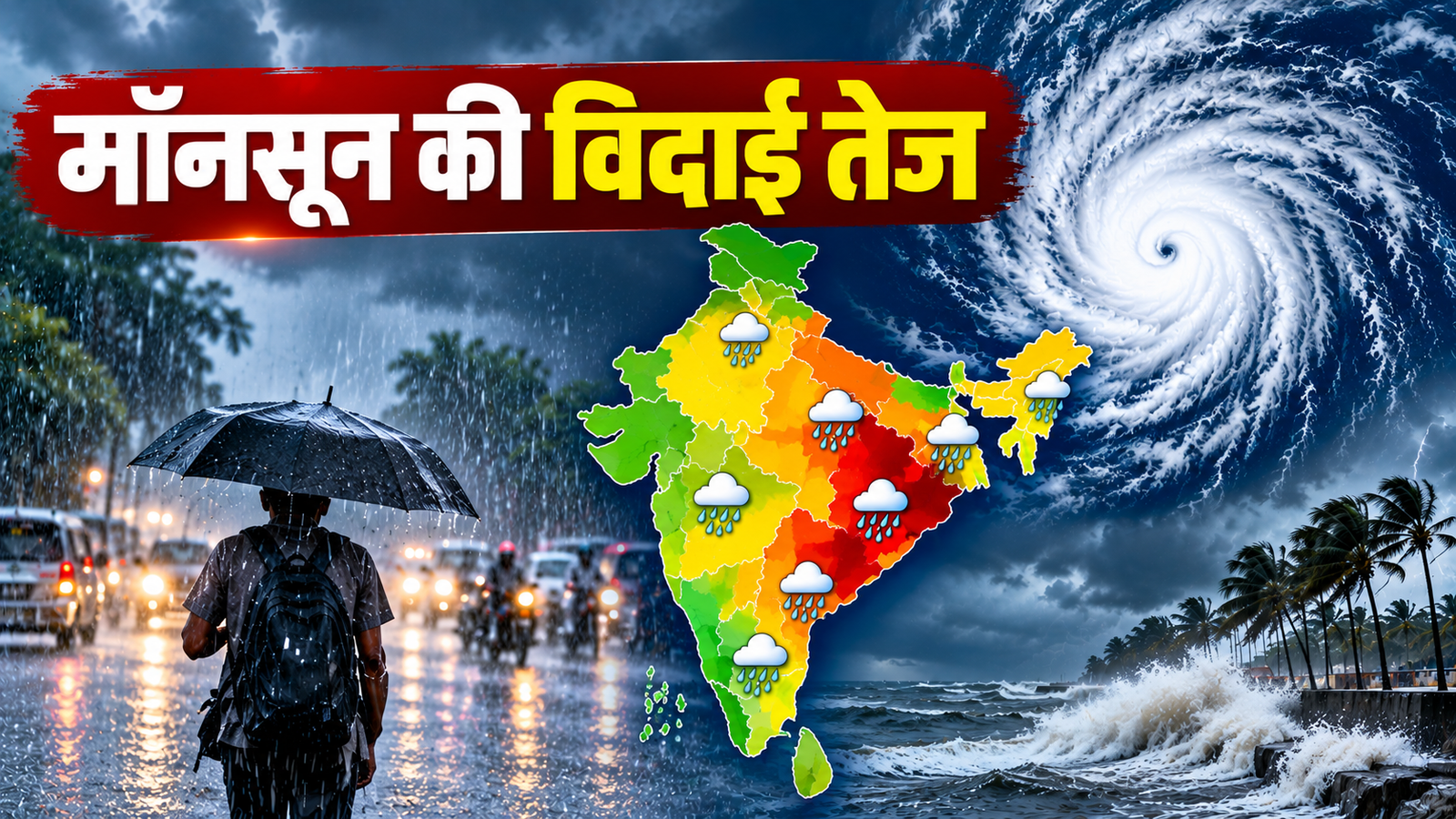 Weather Update Today: बंगाल की खाड़ी में डीप डिप्रेशन, 19 राज्यों में बारिश का अलर्ट