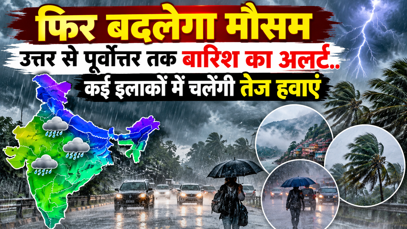 Weather Update Today: 28 सितंबर को देशभर में बारिश और तेज हवाओं का अलर्ट