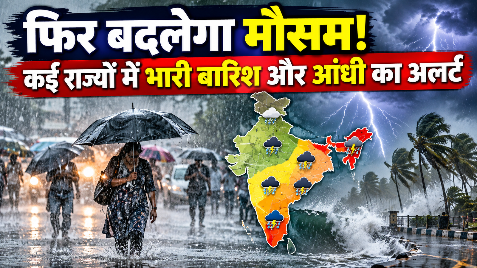 Weather Update Today: फिर बदलेगा मौसम! कई राज्यों में भारी बारिश और आंधी का अलर्ट