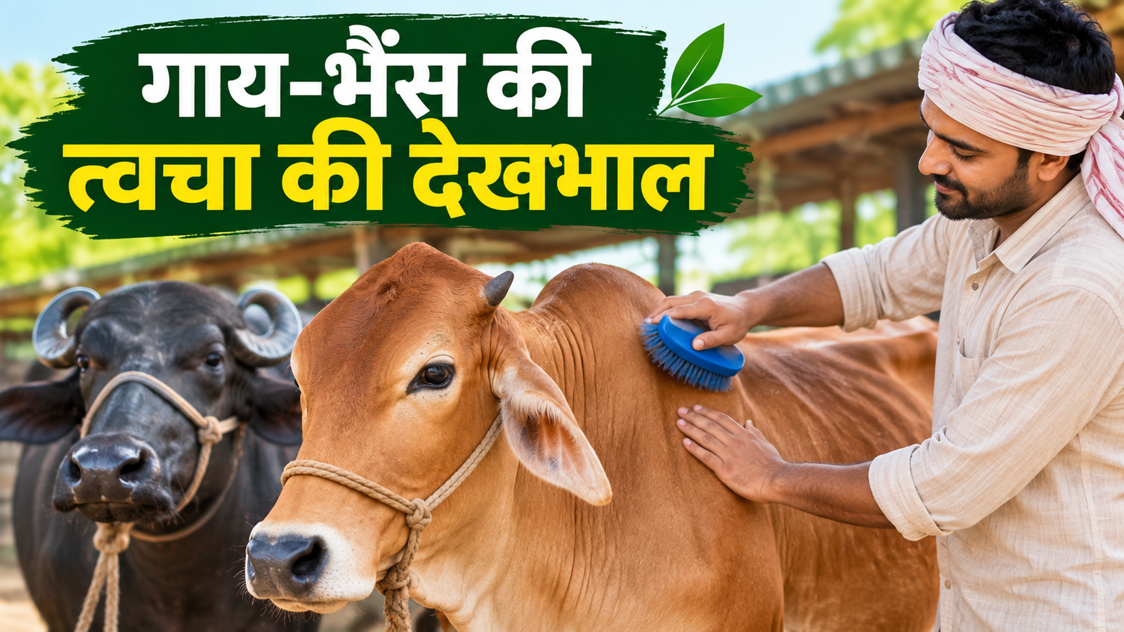 आज से ही शुरू करें गाय-भैंस का खरहेरा, पशुपालकों को होगा दोहरा फायदा Gay-Bhais Ki Twacha Ki Dekhbhal Kaise Karein?