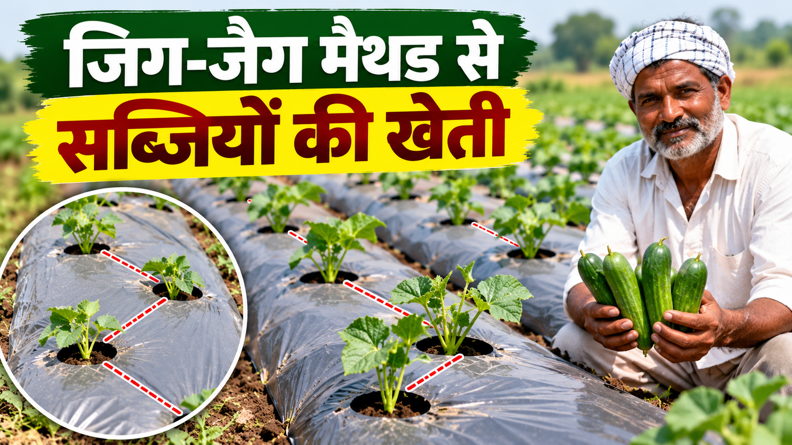 जिग-जैग मैथड से सब्जियों की खेती, कम जगह में लगाएं ज्यादा पौधे, जानें पूरा तरीका  Zig Zag Method se Sabjiyon Ki Kheti