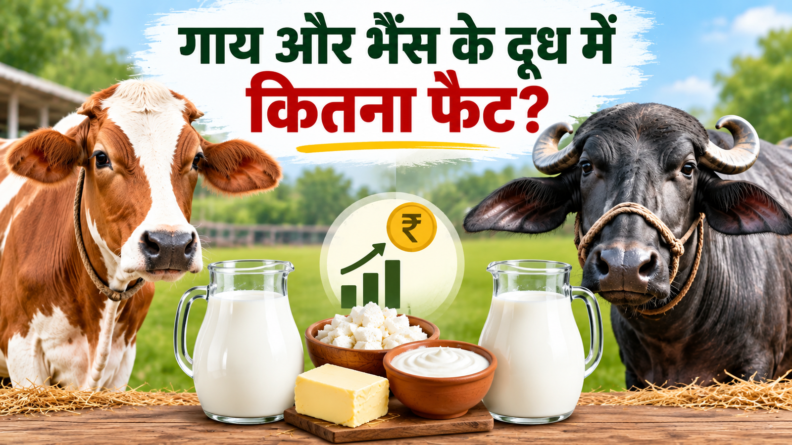 गाय और भैंस के दूध में कितना फैट होता है? एक्सपर्ट से जानिए किसके पालन में कमाई ज्यादा Gai Aur Bhains Ke Doodh Mein Kitna Fat Hota Hai