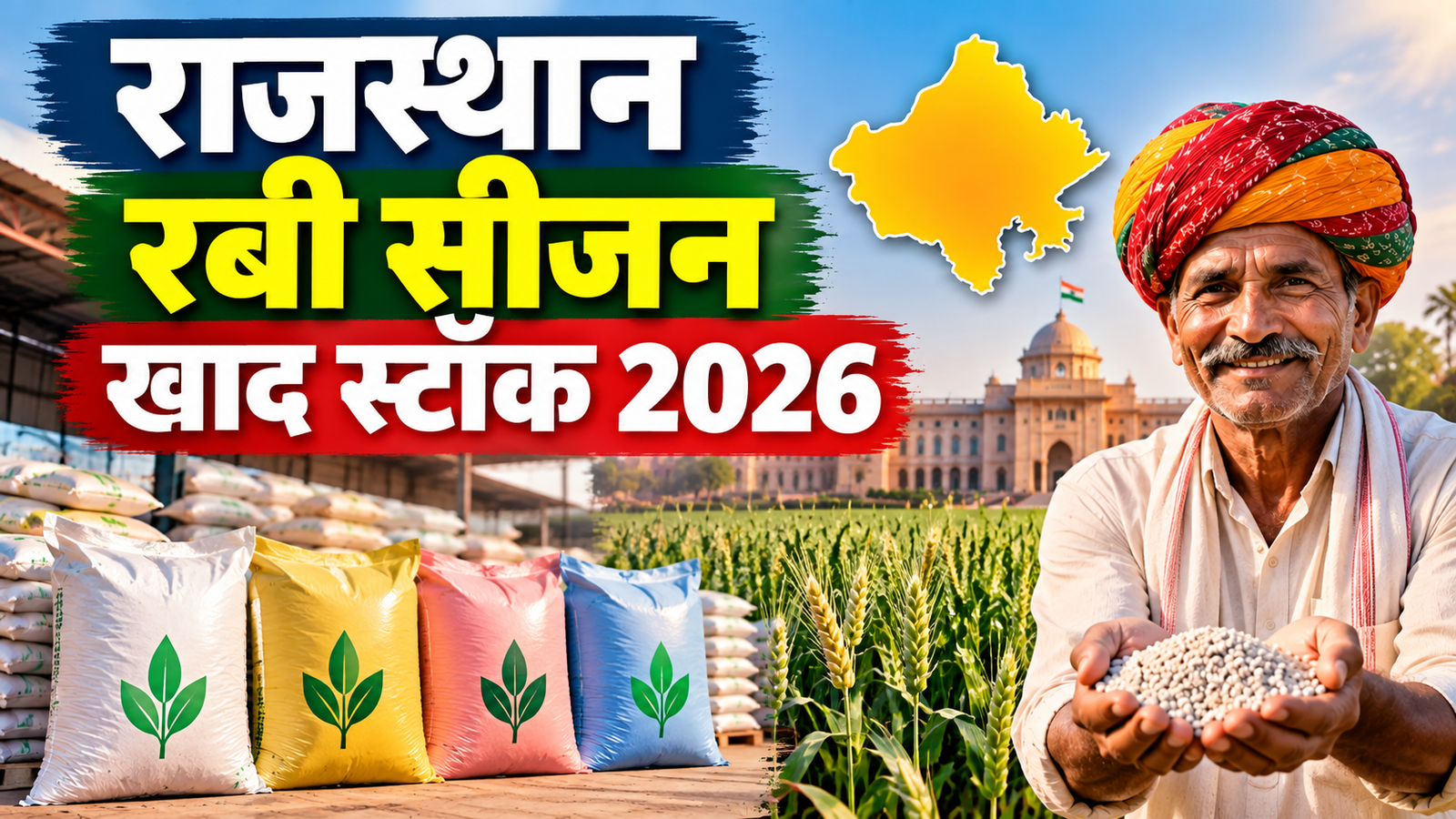 राजस्थान में रबी फसलों के लिए खाद की उपलब्धता पर सरकार का बड़ा अपडेट  Rajasthan Rabi Season Khaad Stock 2026