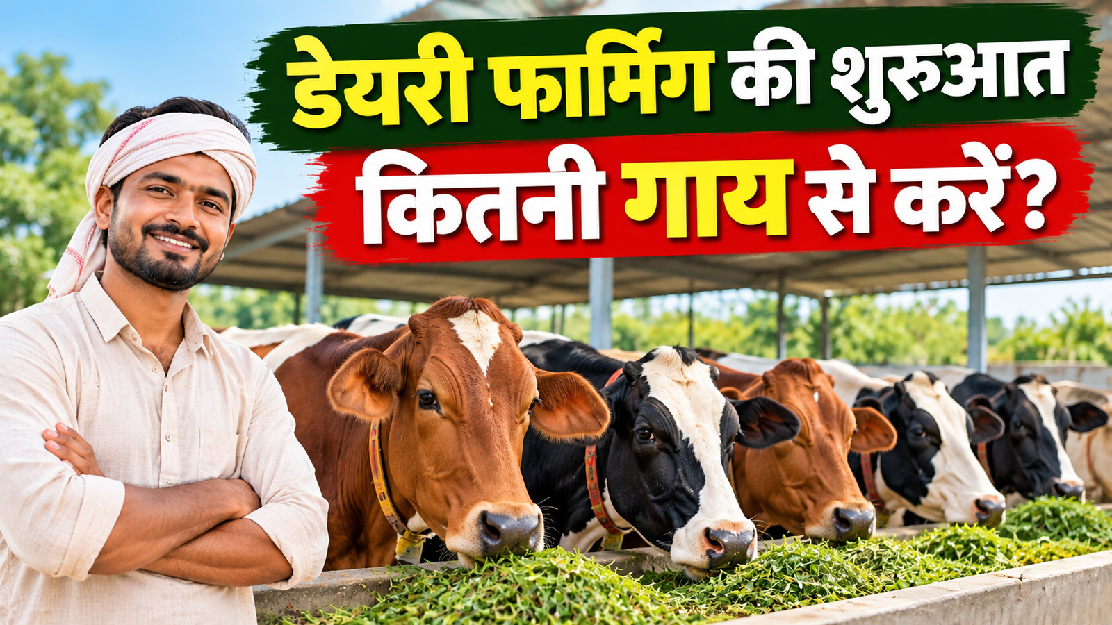डेयरी फार्मिंग की शुरुआत कितनी गाय से करें? जानिए सही नस्ल और फार्मिंग का तरीका Dairy Farming Ki Shuruaat Kitni Gai Se Karein?