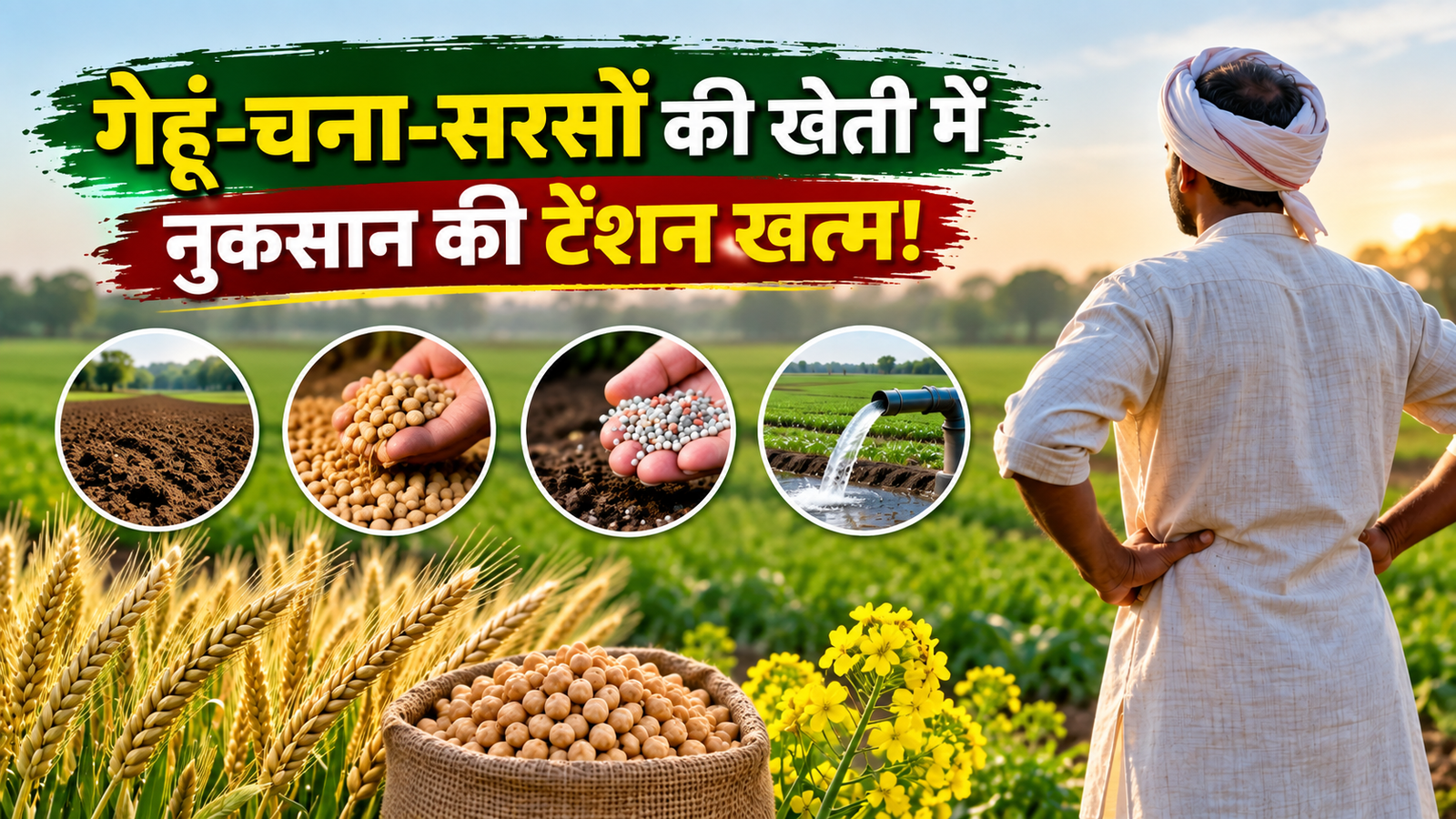 गेहूं-चना-सरसों की खेती में नुकसान की टेंशन खत्म! बुवाई से पहले किसान कर लें ये 4 जरूरी काम Rabi Fasal Ki Buwai Se Pehle Kya Kare