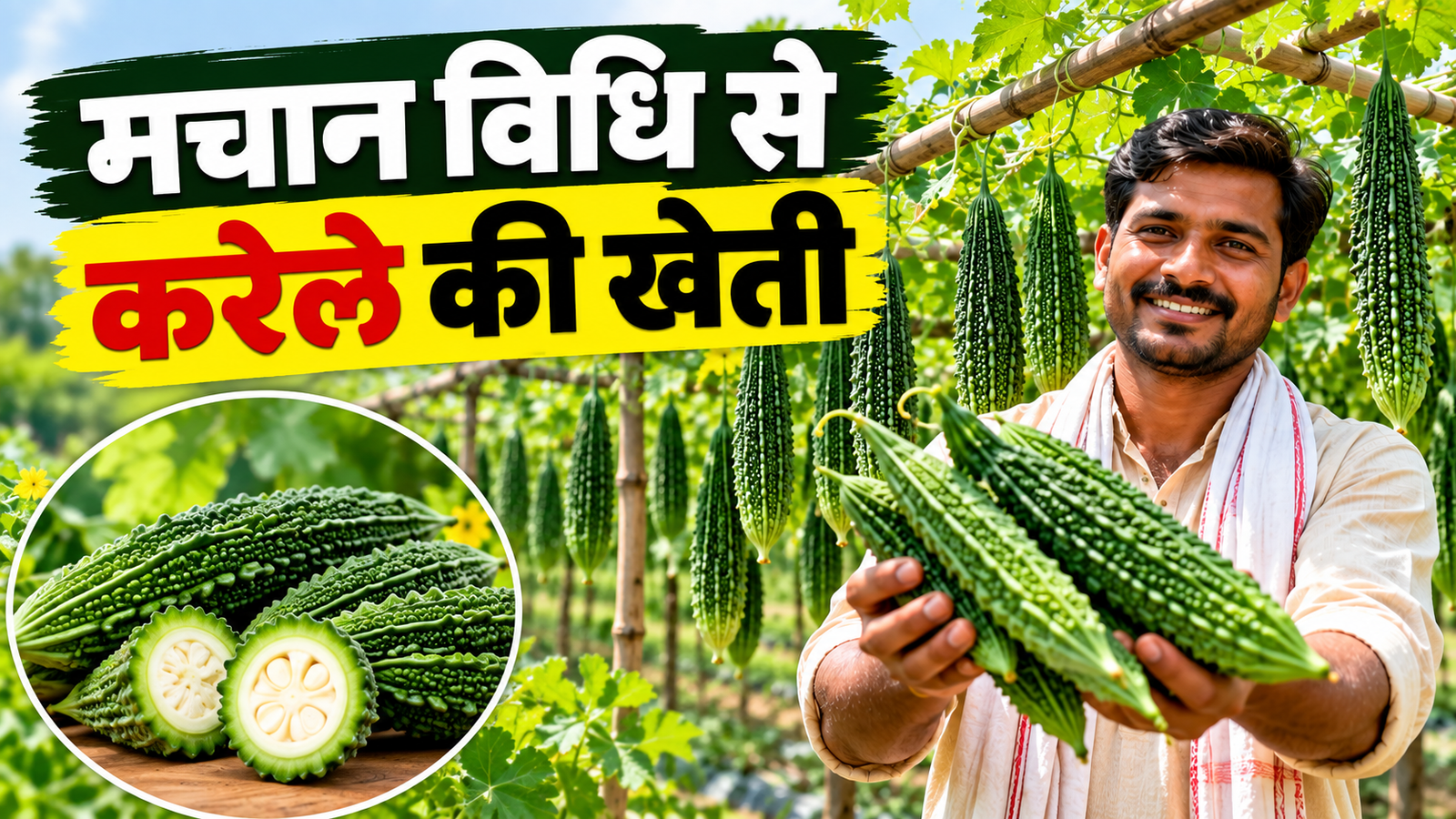 मचान विधि से करेले की खेती से बदल सकता है मुनाफे का गणित, किसान ने बताया कमाई का तरीका Machan Vidhi Se Karele Ki Kheti