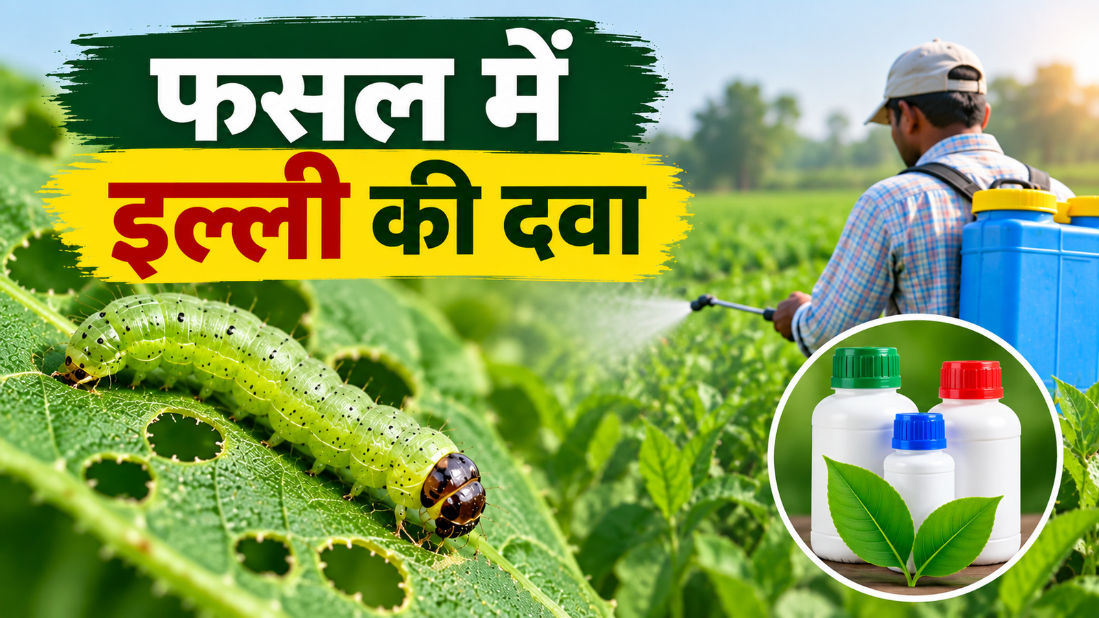 फसलों में इल्ली और सुंडी का प्रकोप, बचाव के लिए कौन-सी कीटनाशक दवा असरदार? Fasal Mein Illi Ki Dawa