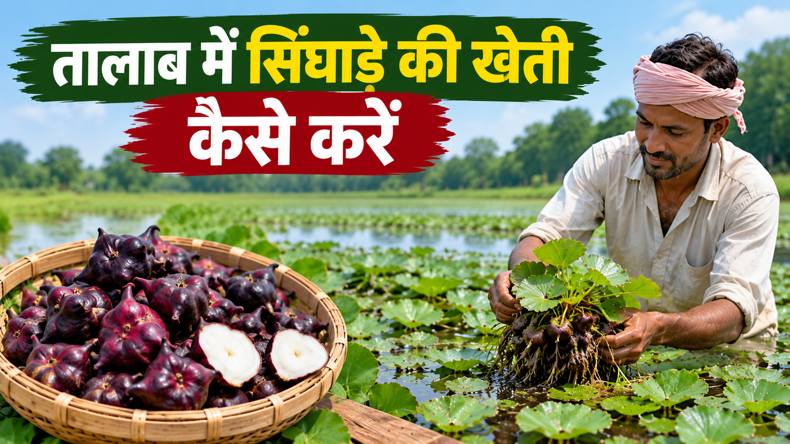 तालाब में उगाएं सिंघाड़े की फसल, 6 महीने में होगी तैयार Talab Me Singhara Ki Kheti Kaise Kare