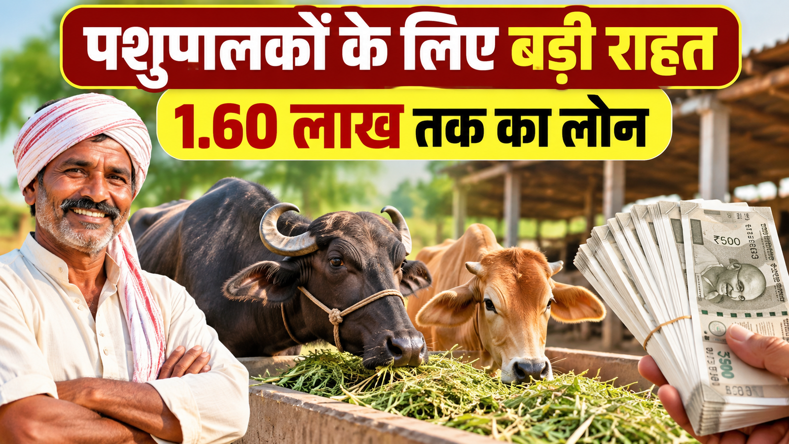 पशुपालकों के लिए चारा खरीदने के लिए मिलेगा 1.60 लाख रुपये तक का लोन, जानें आवेदन प्रक्रिया Pashupalakon Ke Liye Kisan Credit Card Yojana