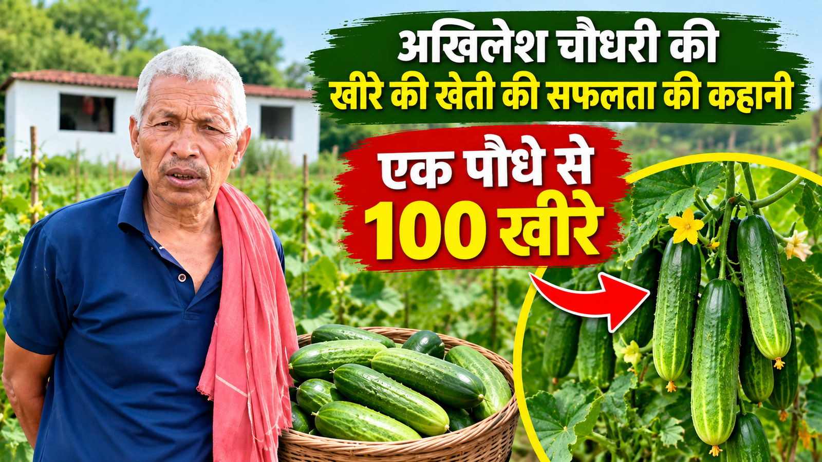 एक पौधे से 100 खीरे! दरभंगा के अखिलेश ने अपनाई ये तरकीब, 3-4 महीने तक होगी बंपर कमाई Akhilesh Choudhary Kheere Ki Kheti Success Story