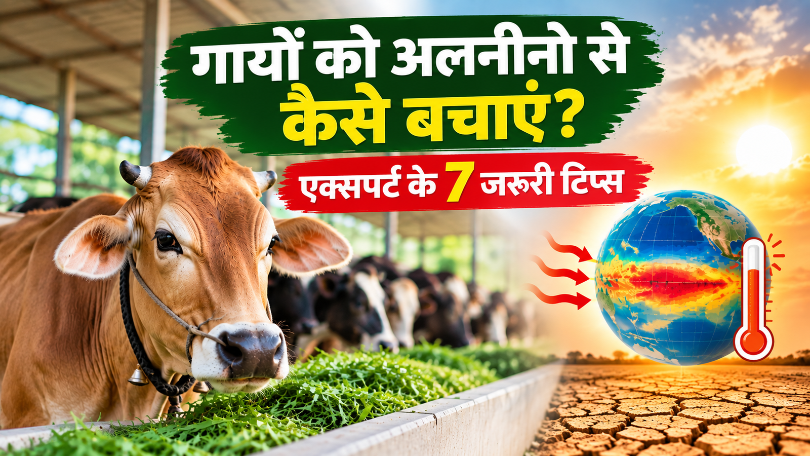एनिमल एक्सपर्ट ने बताए 7 टिप्स, गायों को अलनीनो के असर से ऐसे बचाएं Gayon Ko El Nino Se Kaise Bachayen?